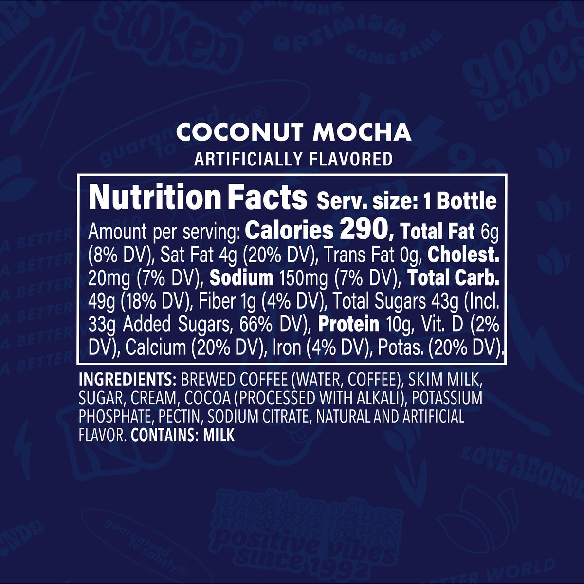 Dutch Bros Coconut Mocha Iced Latte Inspired by Cocomo — 12 Bottles (13.7 fl oz Each)