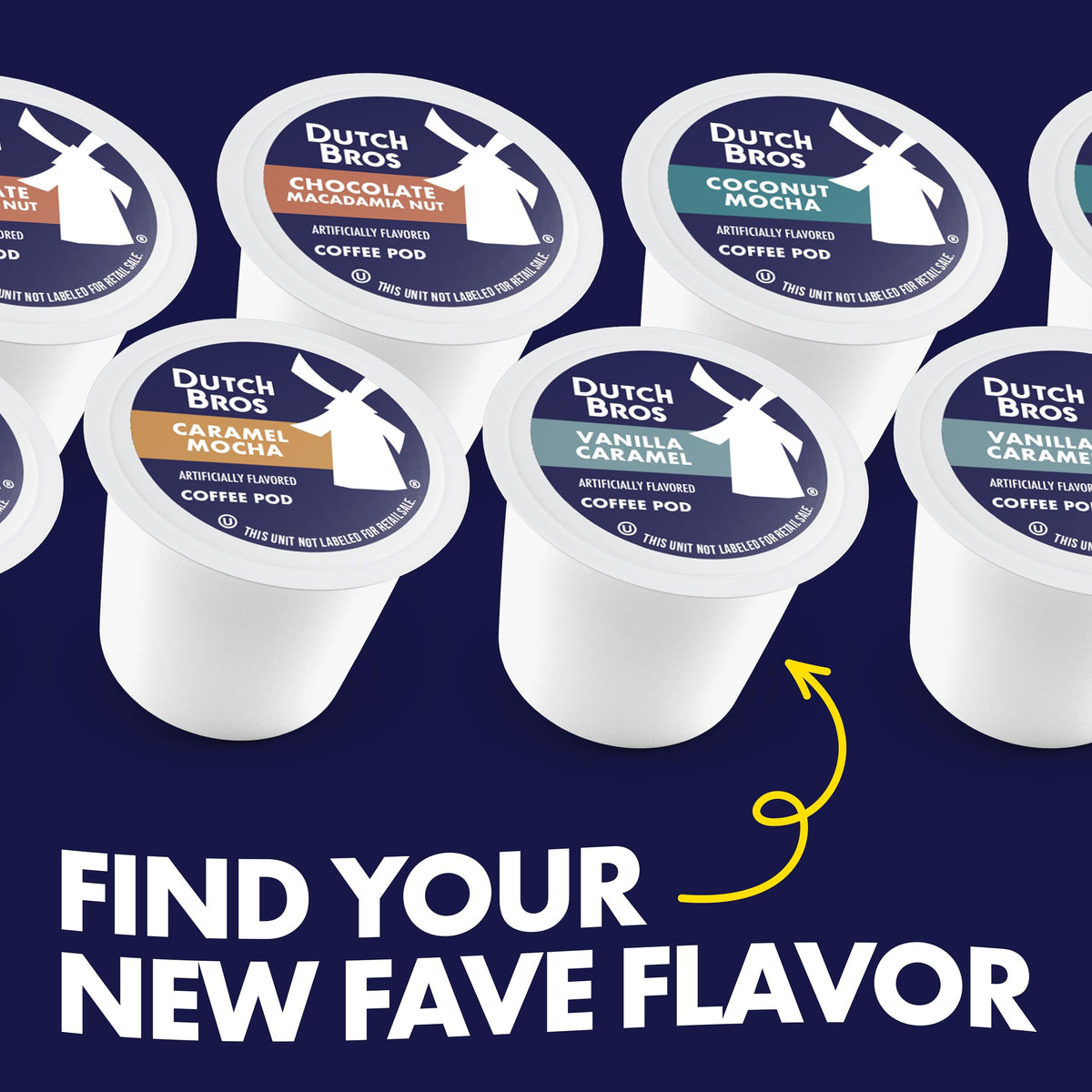 Dutch Bros Caramel Mocha Flavored Coffee Pods Inspired by Caramelizer®, 60-Count, Medium Roast, Keurig K-Cup Compatible