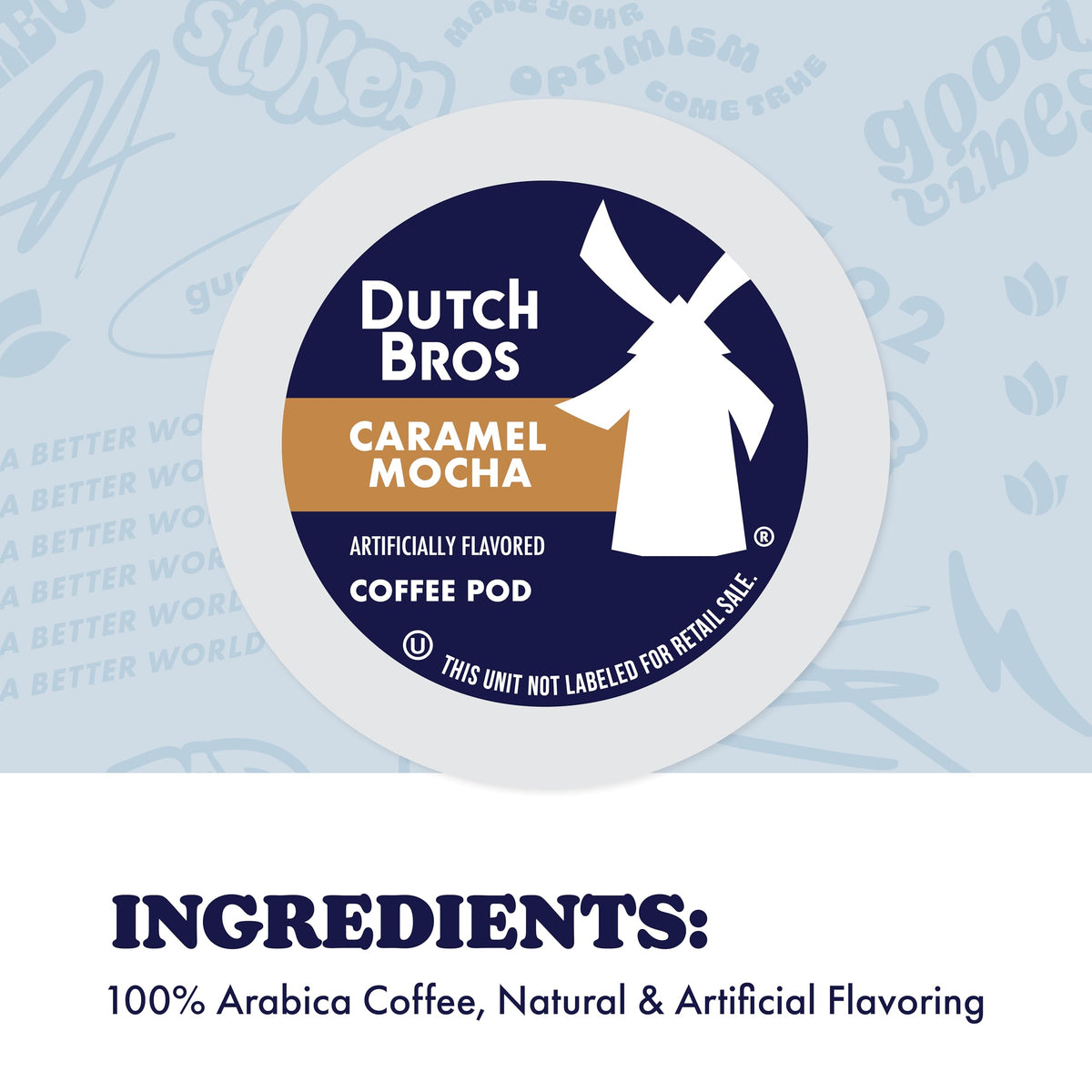 Dutch Bros Caramel Mocha Flavored Coffee Pods Inspired by Caramelizer®, 60-Count, Medium Roast, Keurig K-Cup Compatible