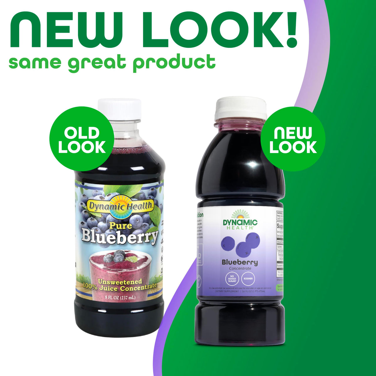 Dynamic Health Blueberry Concentrate – 100% Pure, Unsweetened, 16 fl oz | Brain Function & Antioxidant Support