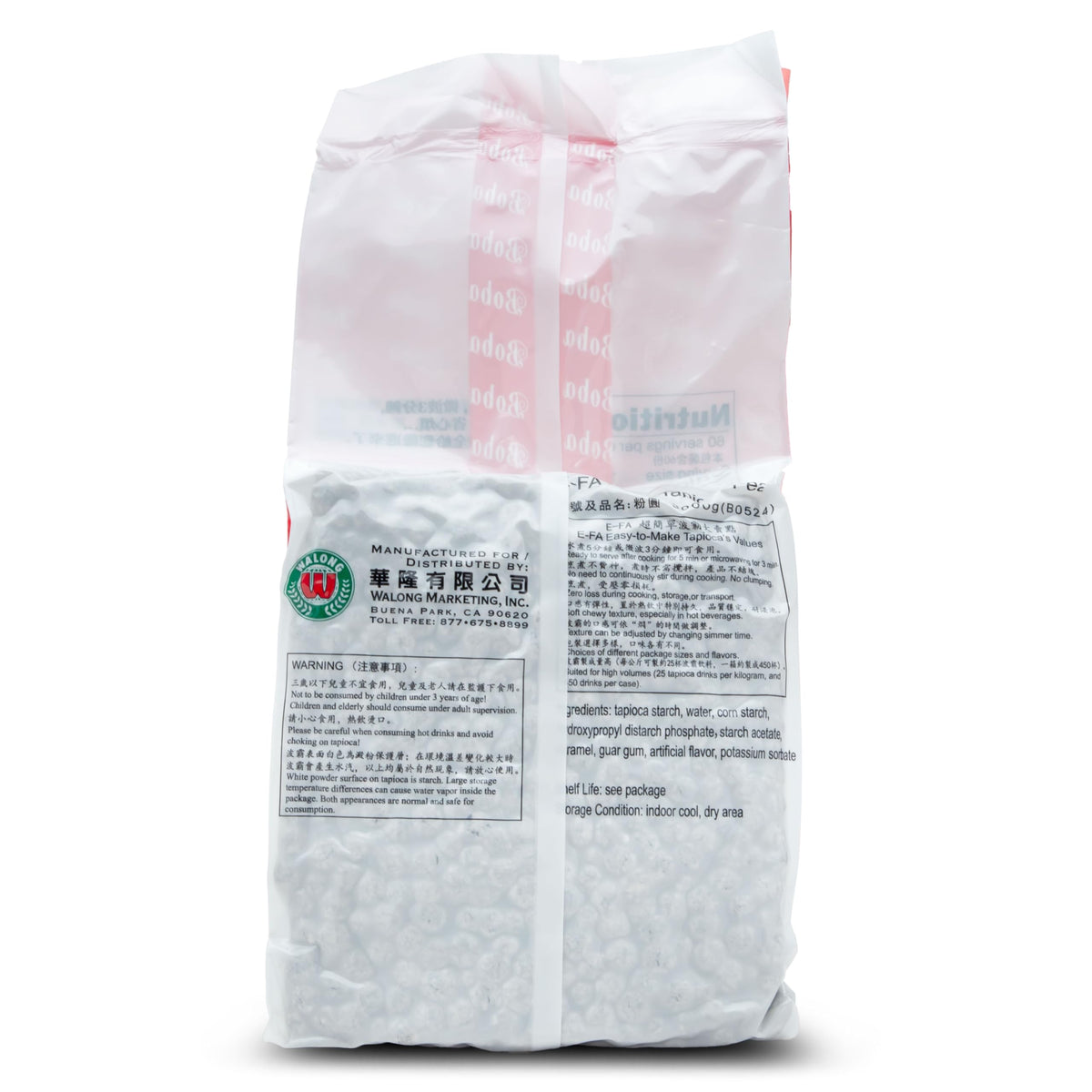 E-FA BRAND Black Tapioca Pearls (Boba) – Quick 3-Min Microwave Ready, Halal Certified, 6.6 lb