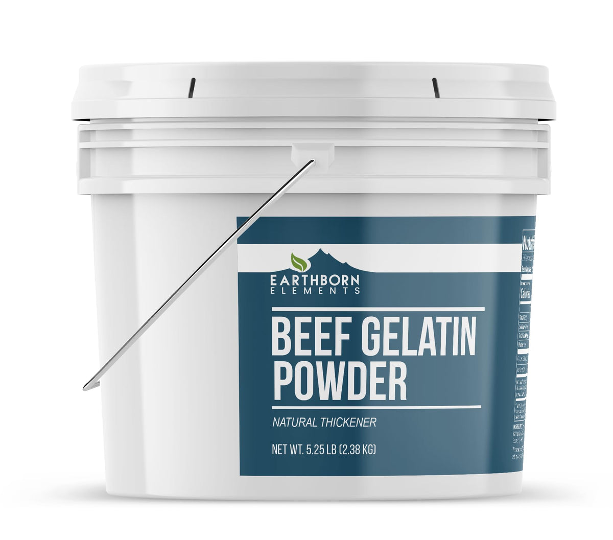 Earthborn Elements Beef Gelatin Powder – 1 Gallon Bucket | Natural Thickener