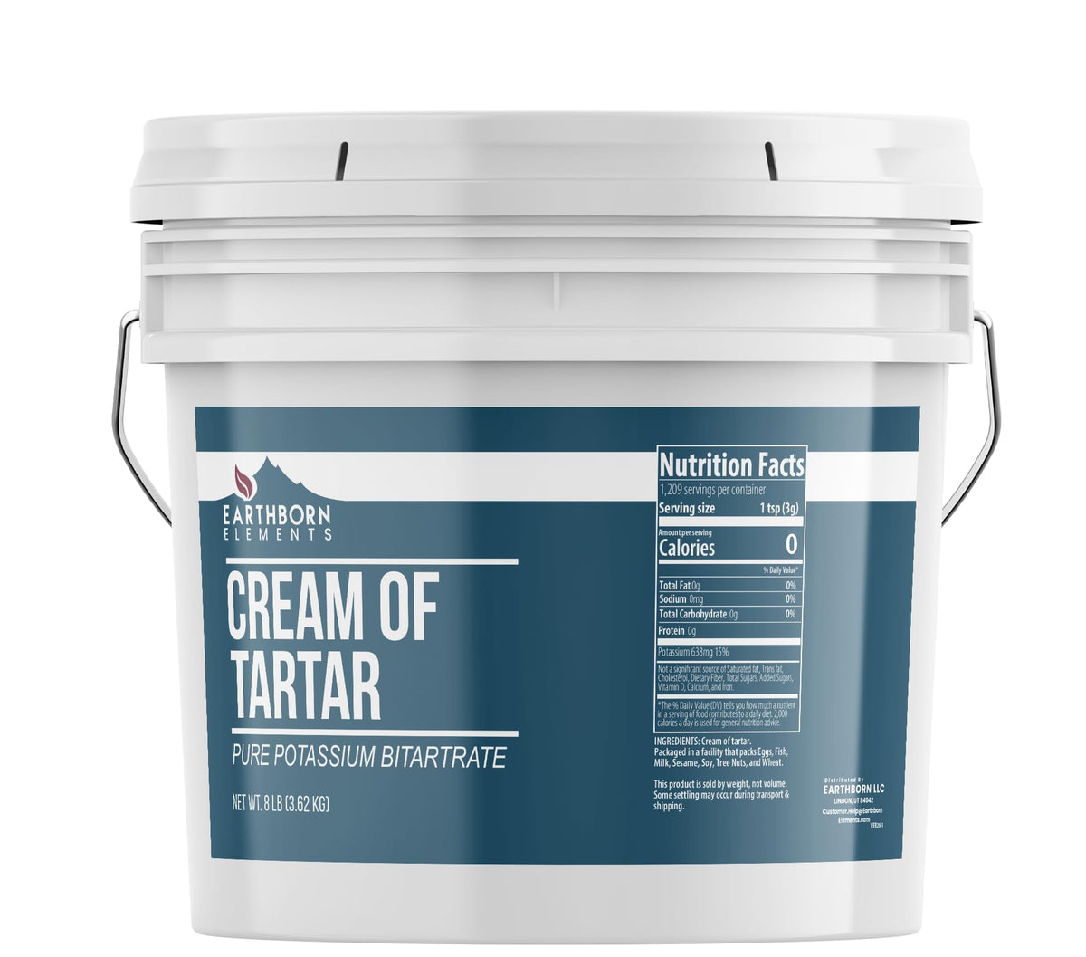 Earthborn Elements Cream of Tartar (1 Gallon) – Non-GMO Baking Ingredient