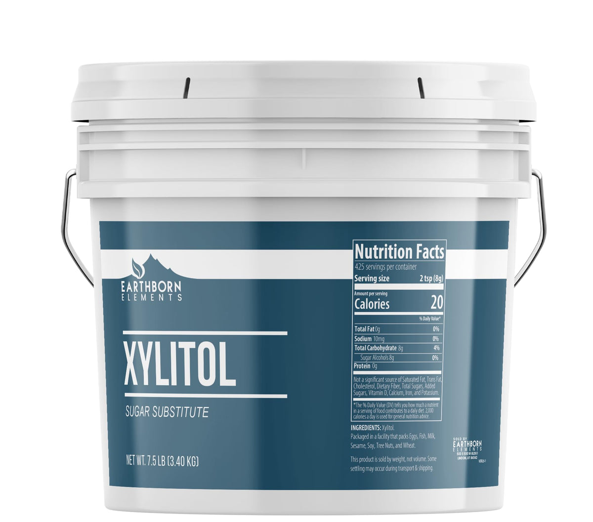 Earthborn Elements Xylitol – Natural Sugar Substitute (1 Gallon)