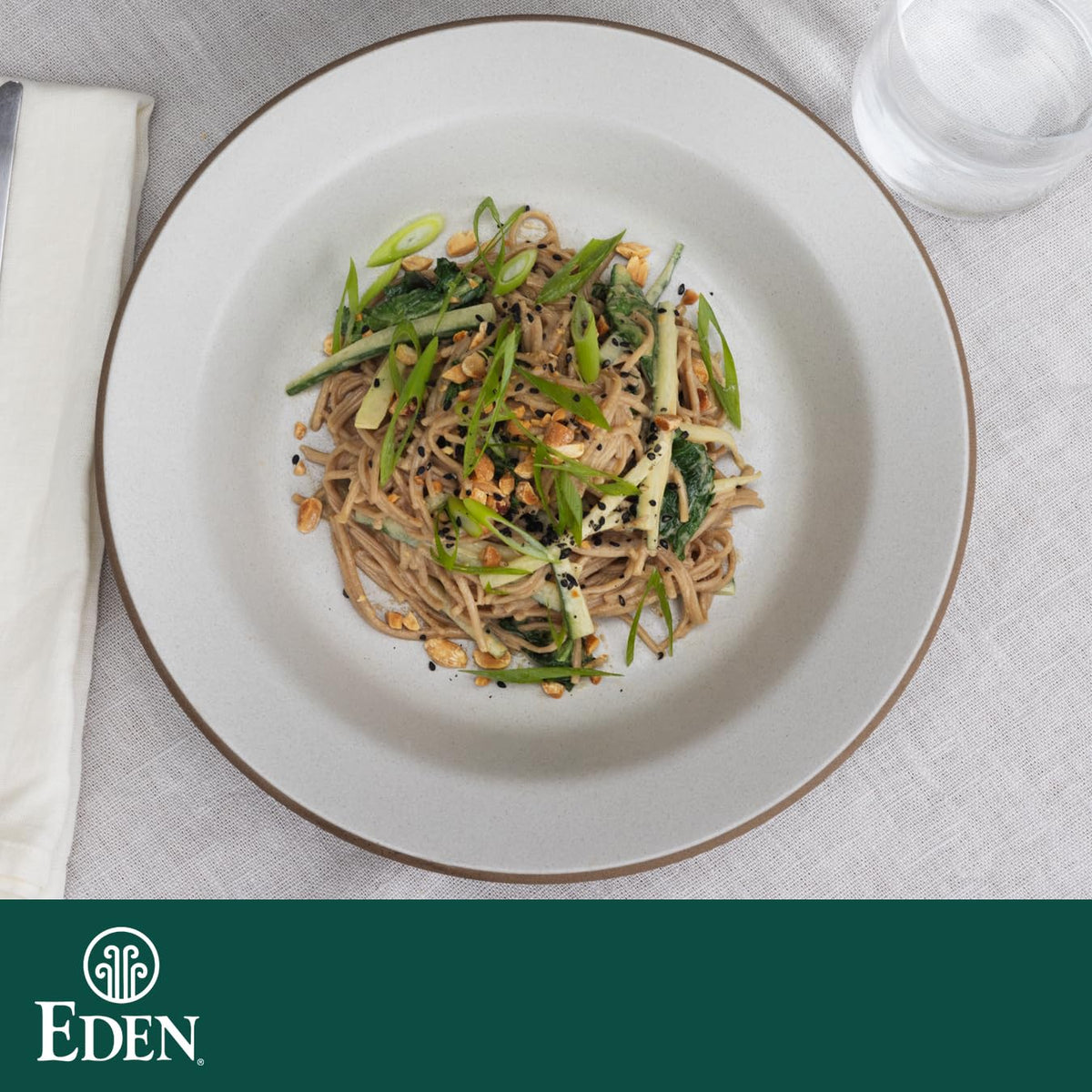 Eden 100% Organic Buckwheat Soba Pasta — Gluten Free, Traditionally Made in Japan, 3-Pack