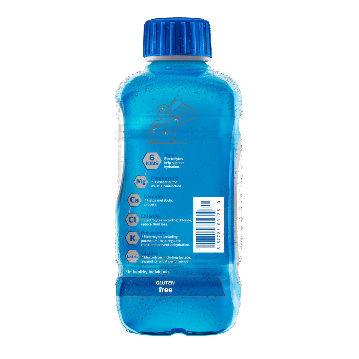 Electrolit Zero Blue Raspberry Electrolyte Beverage — 21 oz Bottle (Pack of 12)