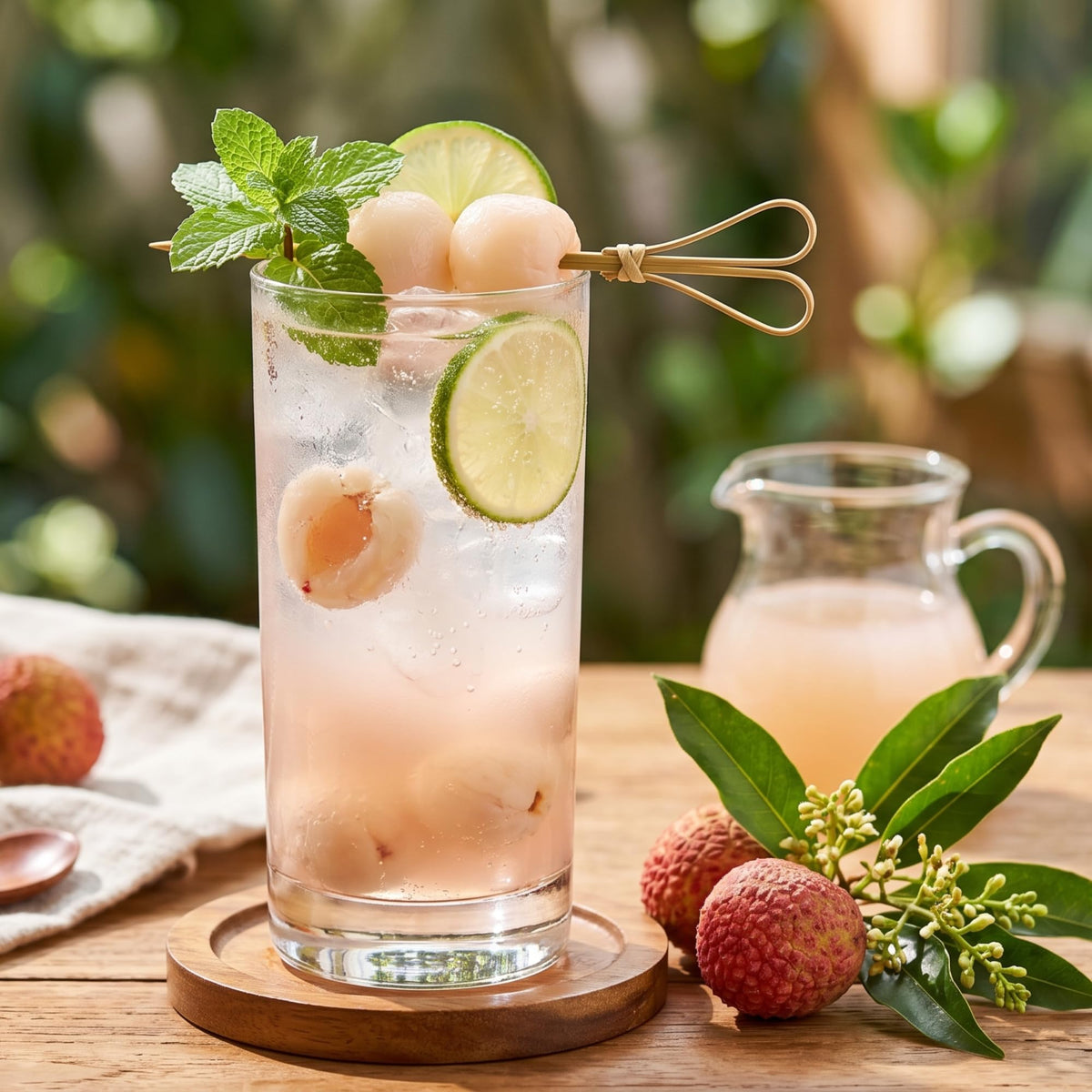 Elephant World 100% Natural Lychee Juice | Non-GMO | 12-Pack, 320 ml | No Sugar Added