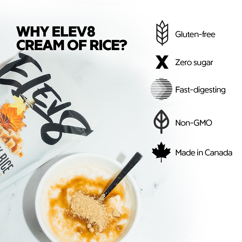 Elev8 Creamy Rice - Maple & Brown Sugar, 25 Servings