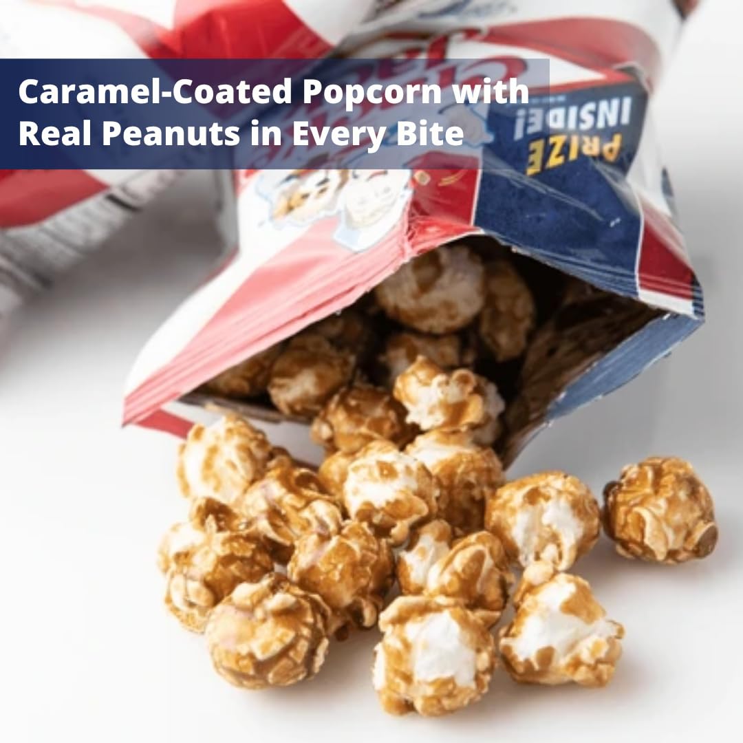 ELI&VAL Sweet and Salty Popcorn - 30-Count Bulk Pack with Caramel Popcorn & Peanuts