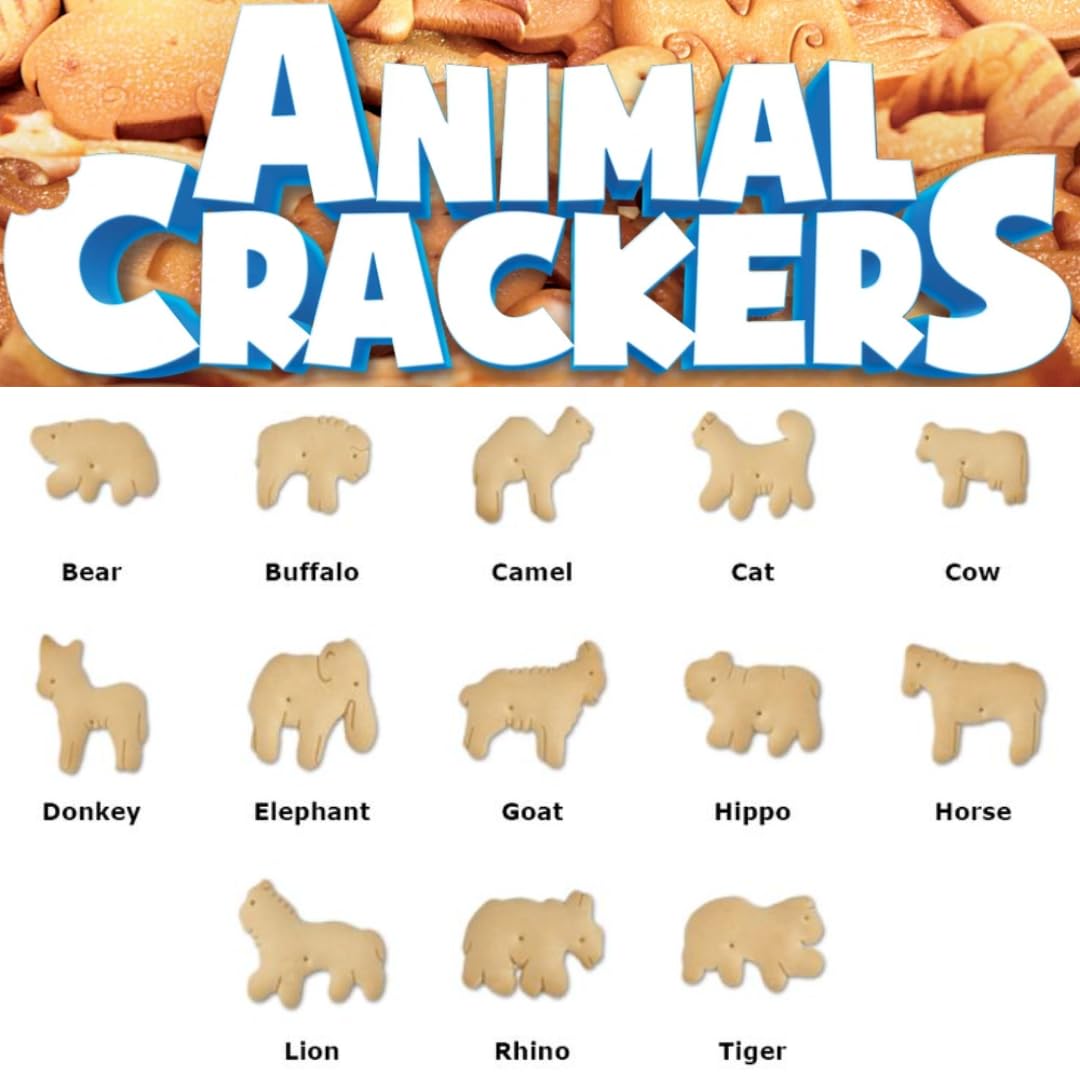 ELI&VAL Animal Crackers 5 lb Bulk Tub | Lightly Sweet Classic Snack for Parties