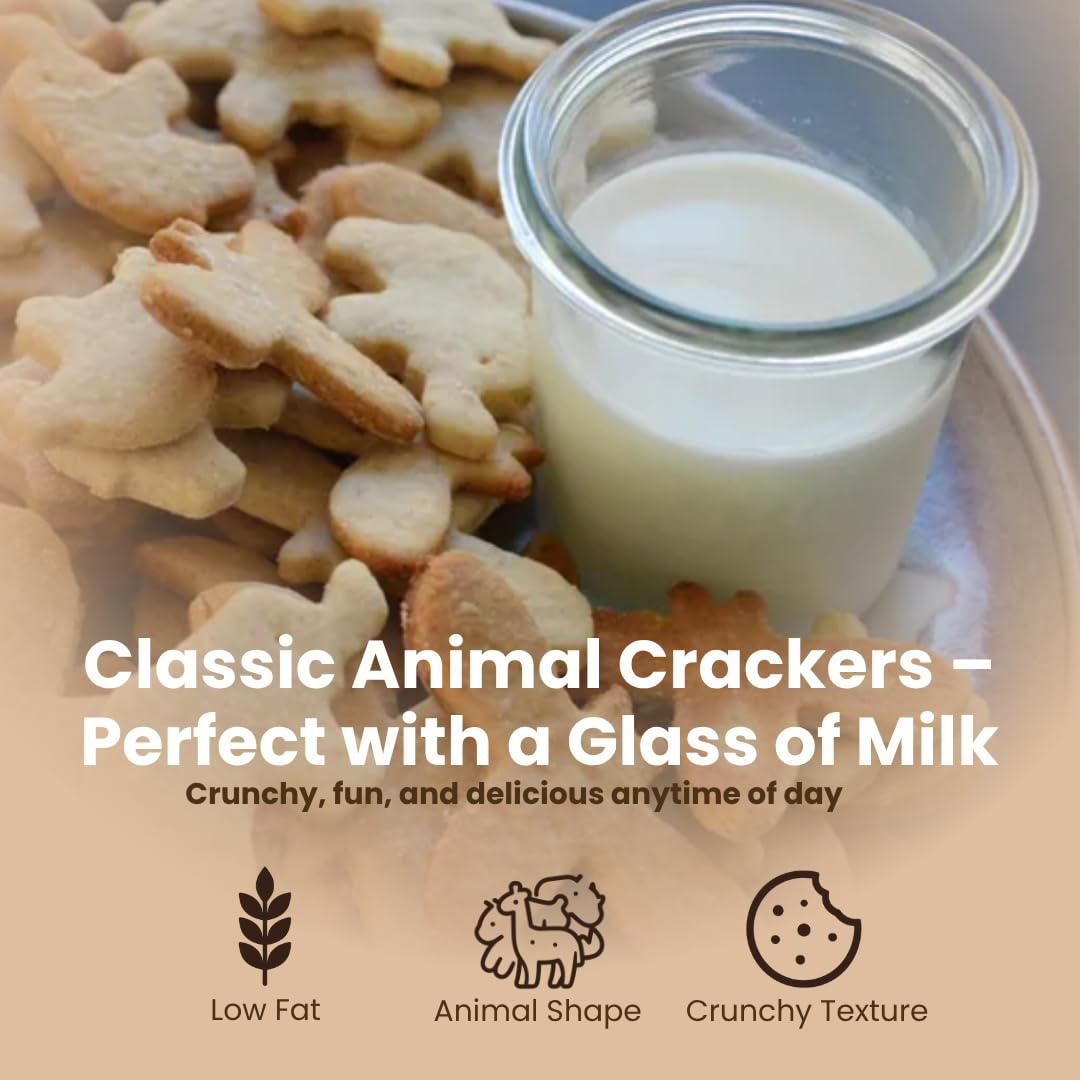 ELI&VAL Animal Crackers 5 lb Bulk Tub | Lightly Sweet Classic Snack for Parties