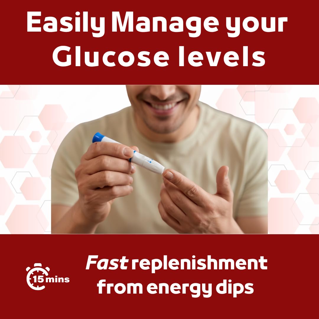 Elovate 15 Fast-Acting Glucose Packets – Strawberry, 15g Dextrose, Waterproof SlimPaks, USA Made, Gluten-Free (Pack of 25)