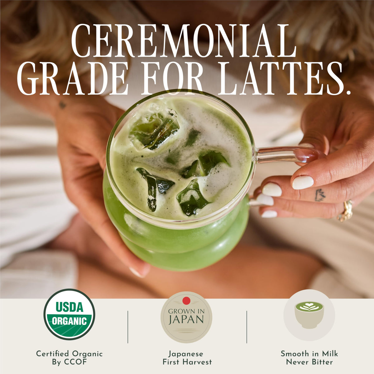 Encha Matcha Latte Grade Powder – Unsweetened, First Harvest, Organic (60g) from Uji, Japan