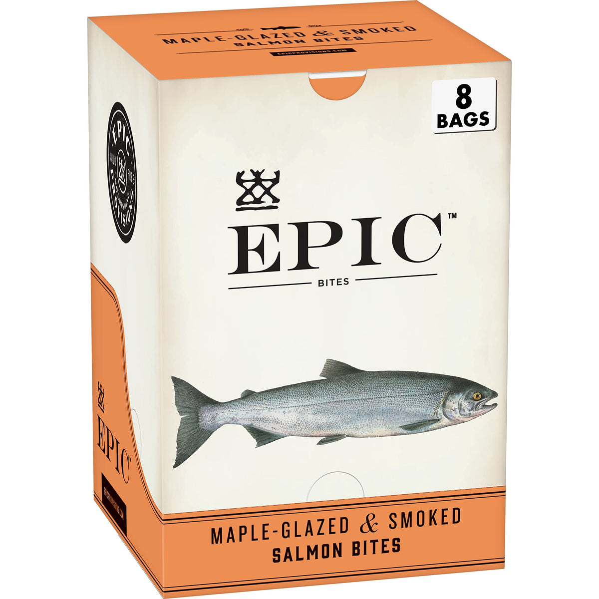 EPIC Maple Glazed and Smoked Salmon Bites – 8 Pouches, 20 oz | Gluten Free & Paleo Friendly