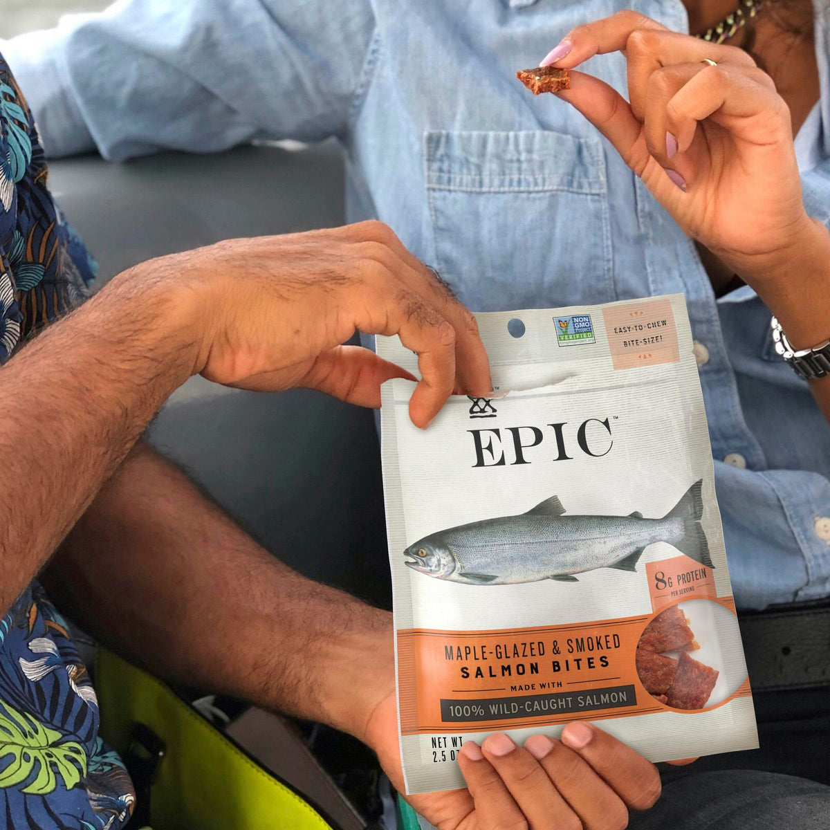 EPIC Maple Glazed and Smoked Salmon Bites – 8 Pouches, 20 oz | Gluten Free & Paleo Friendly