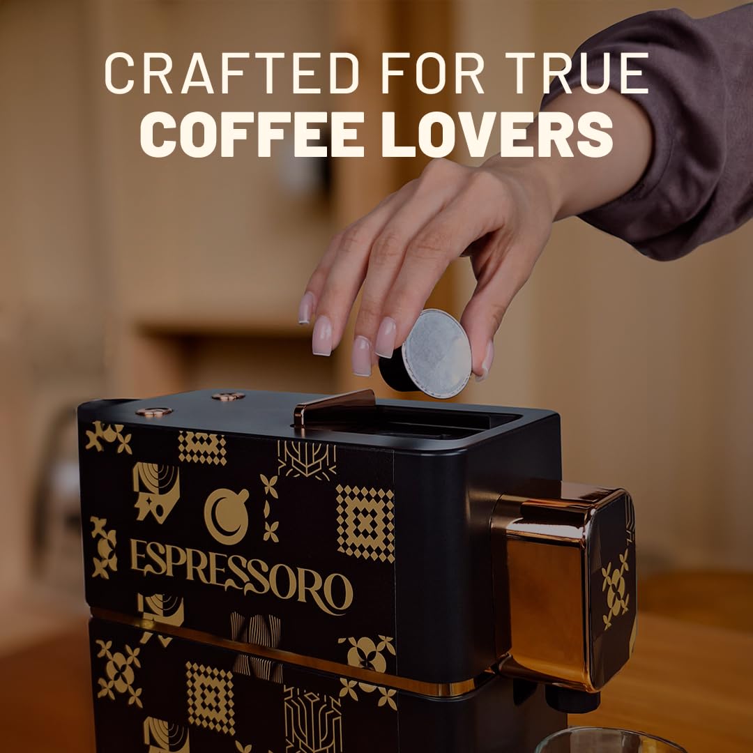 Espressoro 100 Organic Espresso Capsules – USDA Organic Aluminum Pods for Nespresso Original