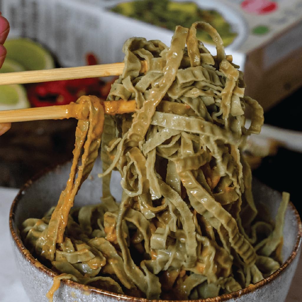 EXPLORE CUISINE Organic Edamame & Mung Bean Fettuccine – High-Protein Gluten-Free Pasta (Pack of 6)