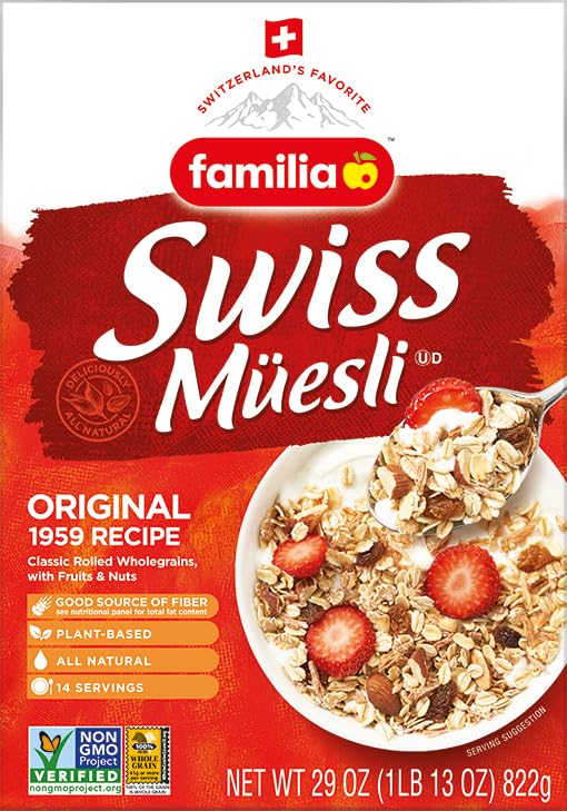 Familia Swiss Muesli Cereal - Original Recipe with Fruit & Nuts | 29 oz (Pack of 6)