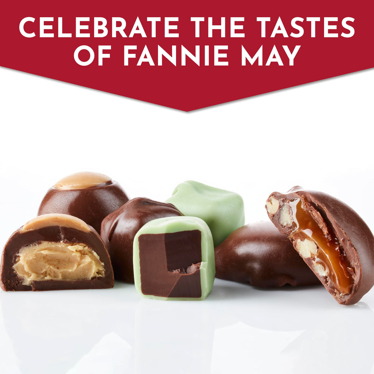 Fannie May 6 Bags Variety Pack – Mini Pixies, Mint Meltaways & Buckeyes (25.4 oz)