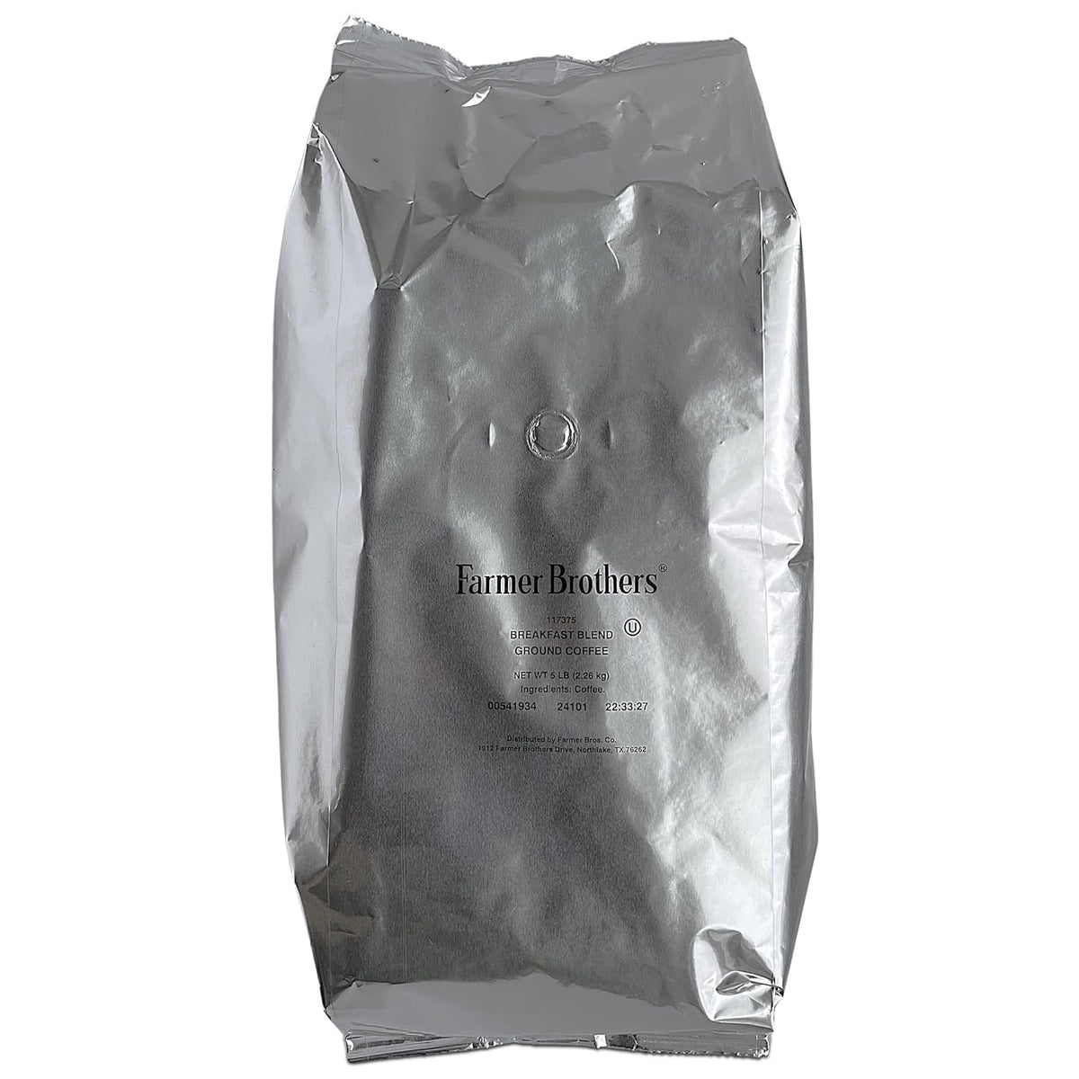 Farmer Brothers Breakfast Blend Ground Coffee – Medium Roast, 5 lb Bag – Freshly Roasted for Restaurants, Cafés & Home