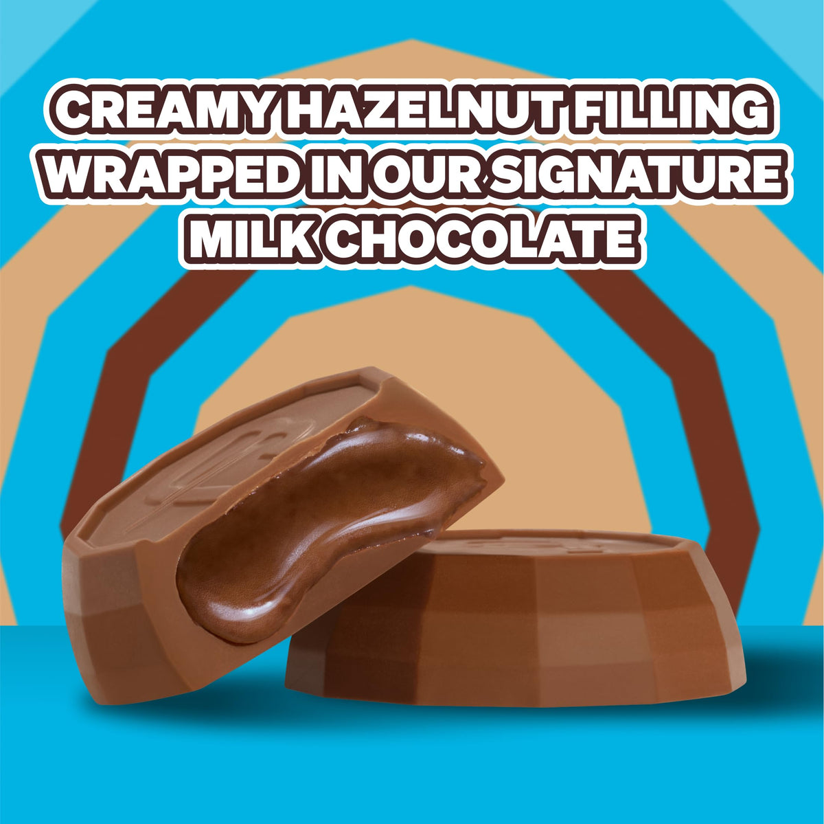 Feastables MrBeast Hazelnut Cups – 24 Count, 2-Cup Packs, Fairtrade Cocoa