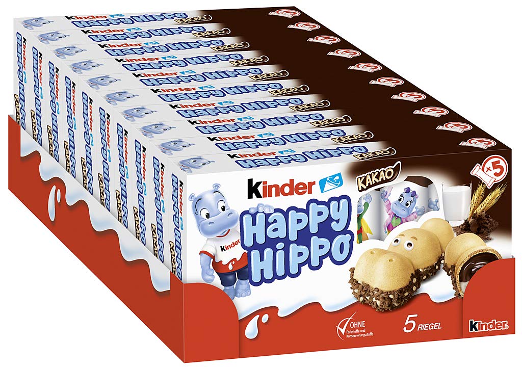Kinder Happy Hippo 5 Piece, 3.5 oz – Pack of 10 | Ferrero