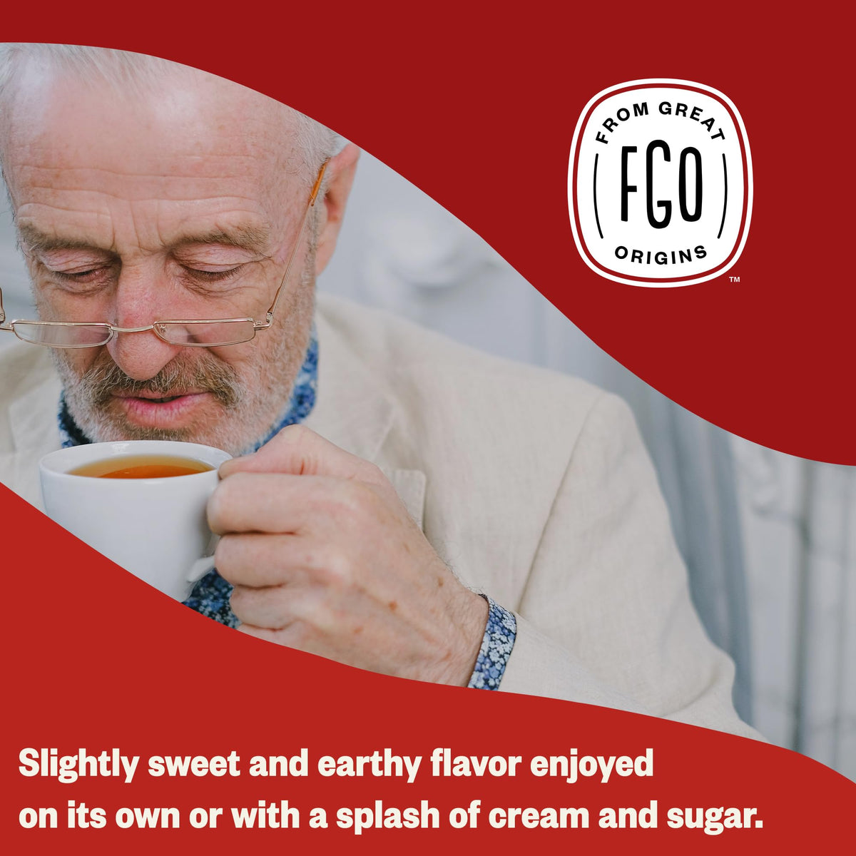 FGO Organic Rooibos Tea, 100 Eco-Conscious Bags, Caffeine Free (Packaging May Vary)