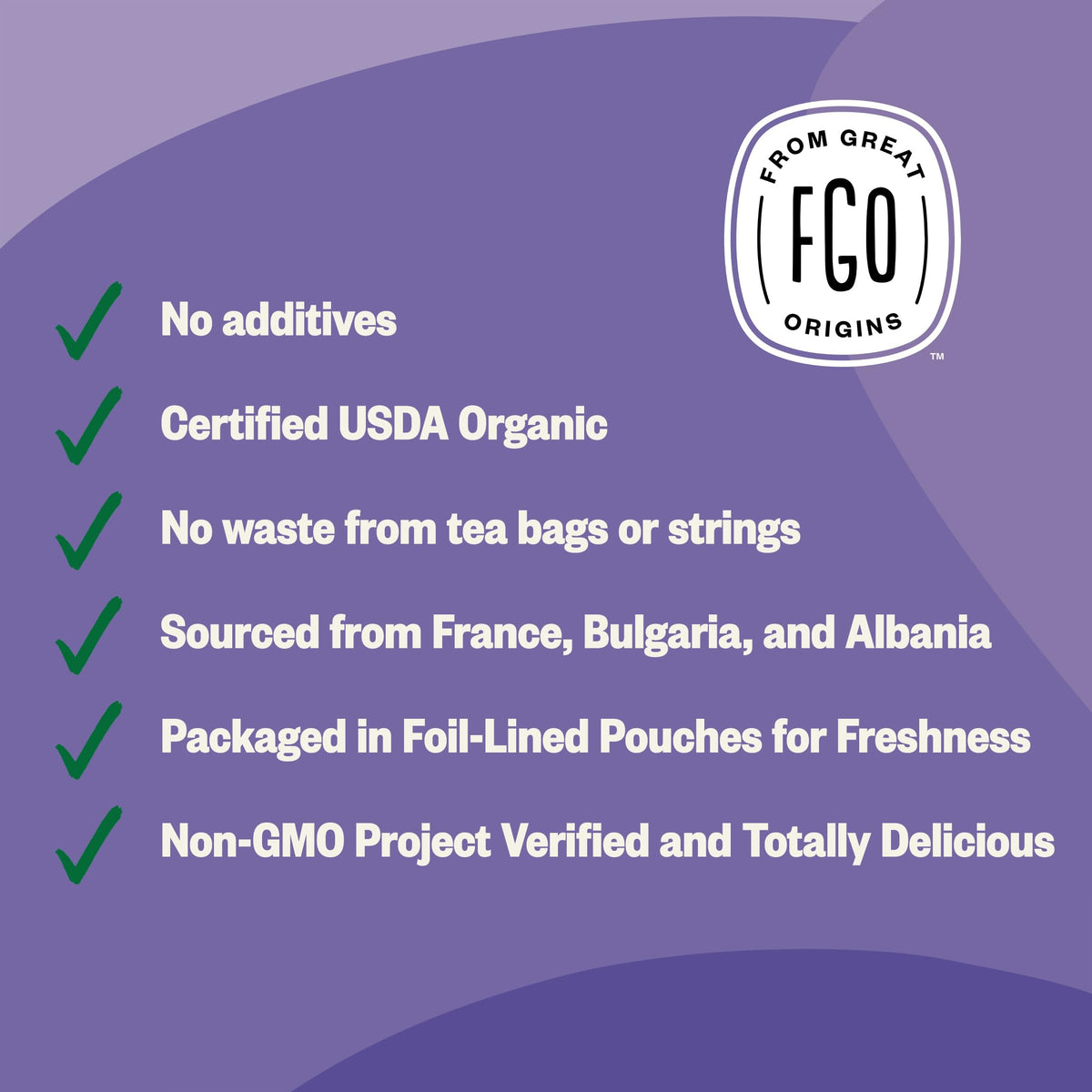 FGO Organic Dried Lavender Flowers – Extra Grade French Lavender Buds, 16oz Bulk