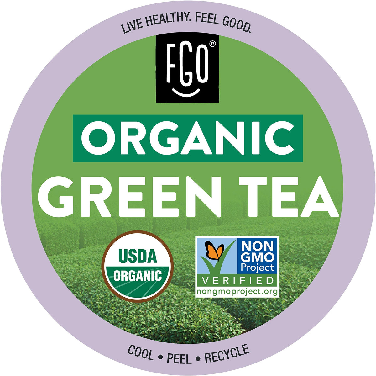 FGO Organic Green Tea K-Cup Pods for Keurig – 24 Count, USDA Organic, Non-GMO