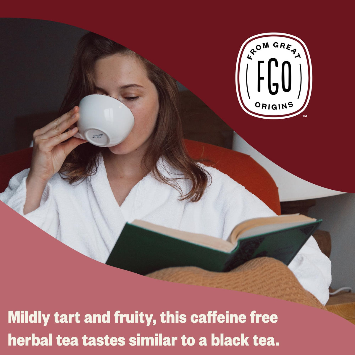 FGO Organic Red Raspberry Leaf Tea Bags – Caffeine Free, 100 Eco-Conscious Bags Imported from Germany