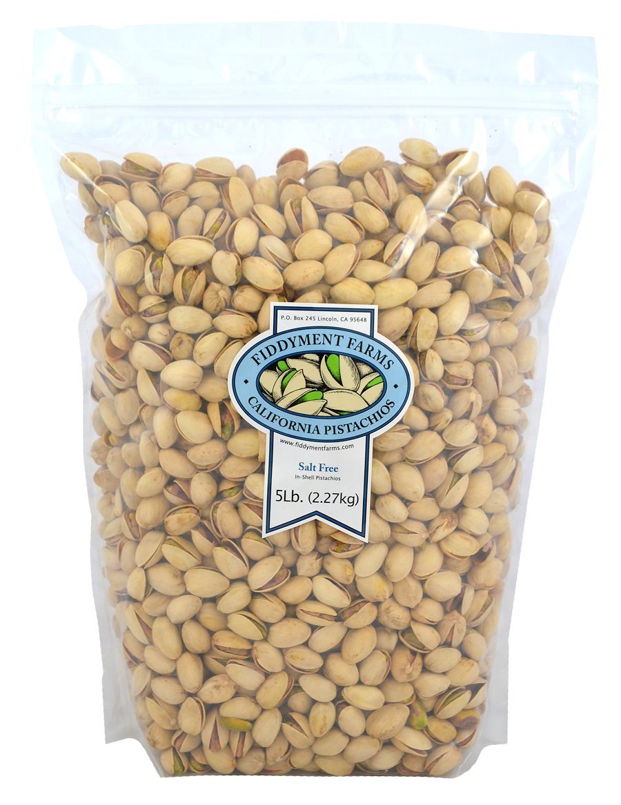 Fiddyment Farms Pistachios In-Shell Salt Free – 5 lb Bag