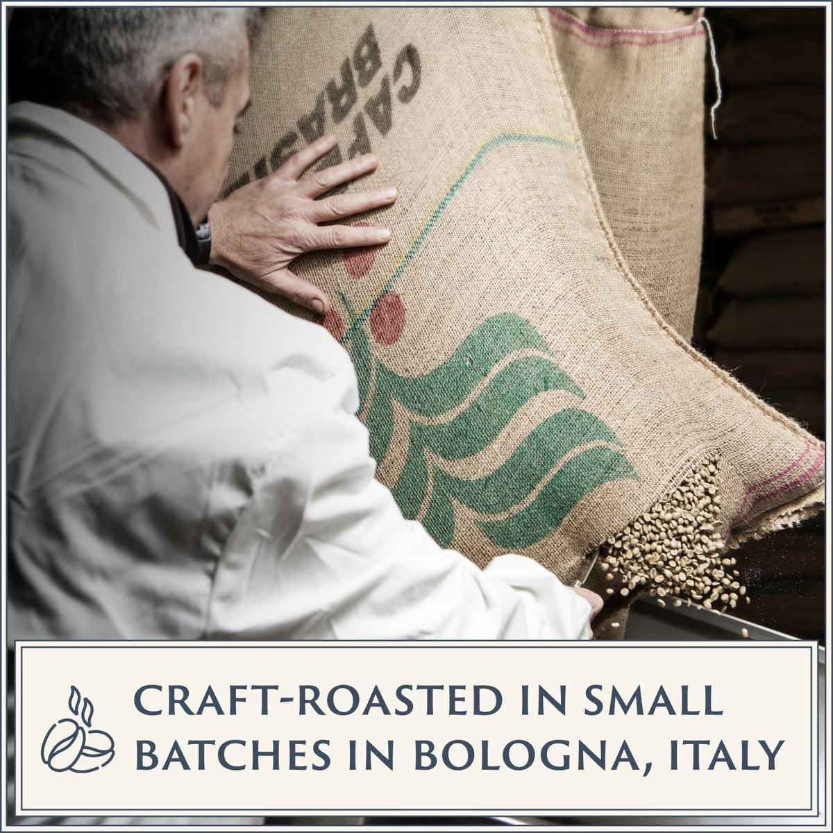 Filicori Zecchini Forte Italian Espresso Beans – Bold Dark Roast, Whole Bean, 2.2lb