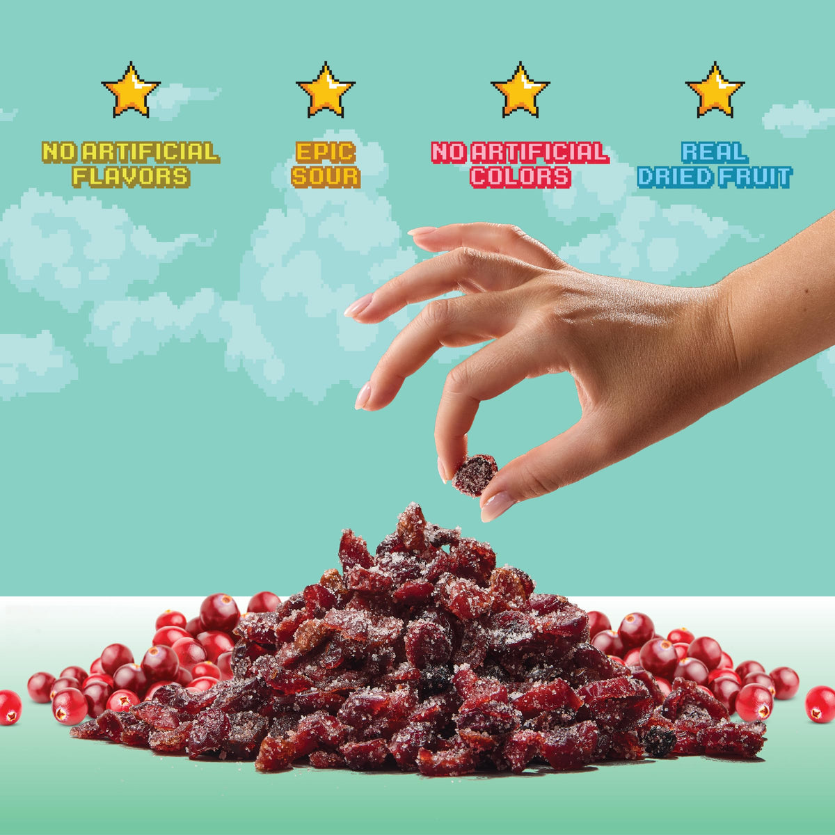 Final Boss Sour Cranberry Level 2 – 10 Pack | Real Fruit Chews, Clean Label