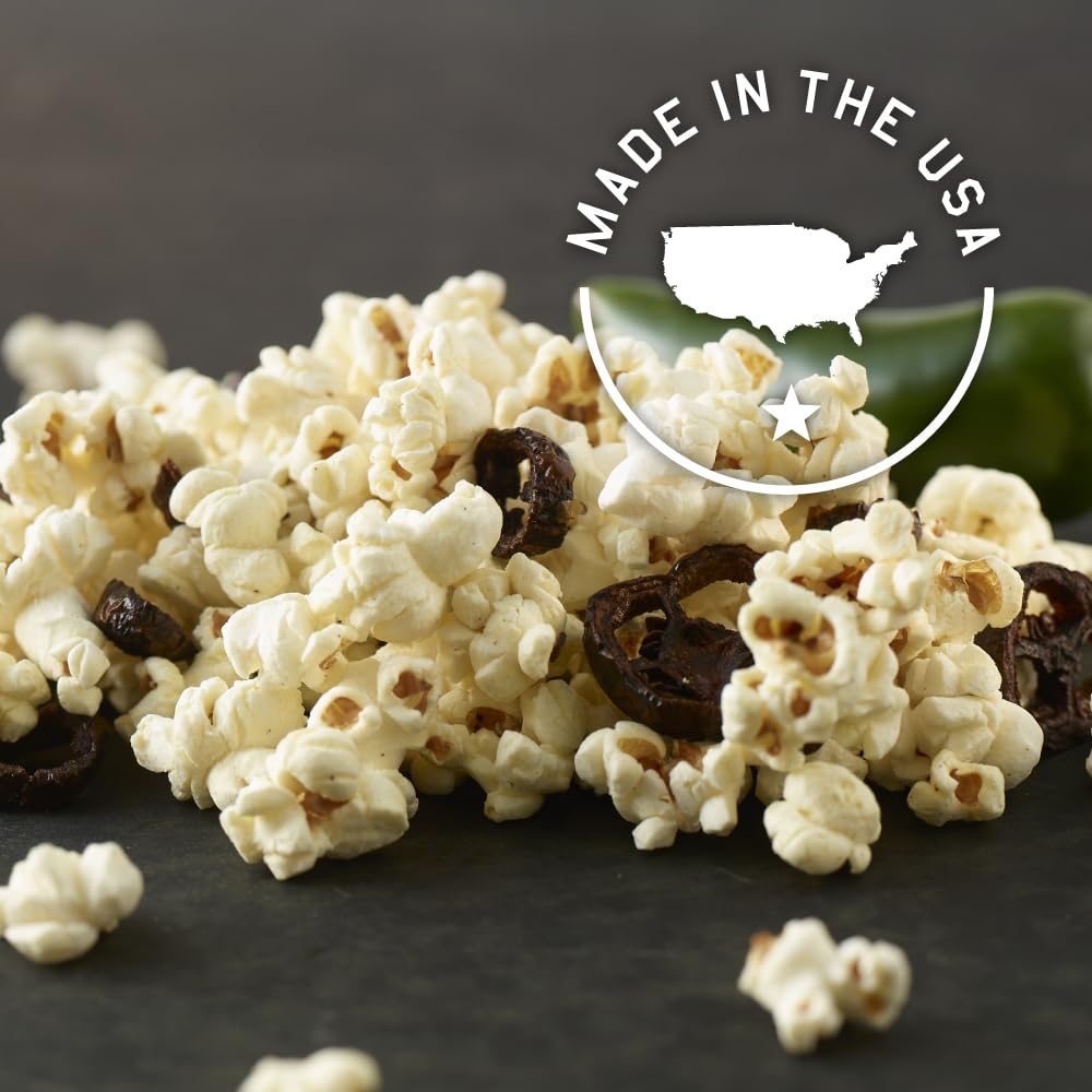 Fire Corn Jalapeño Popcorn Pack of 6 – Gluten Free, Non-GMO Sharing Bags | Veteran-Owned Brand