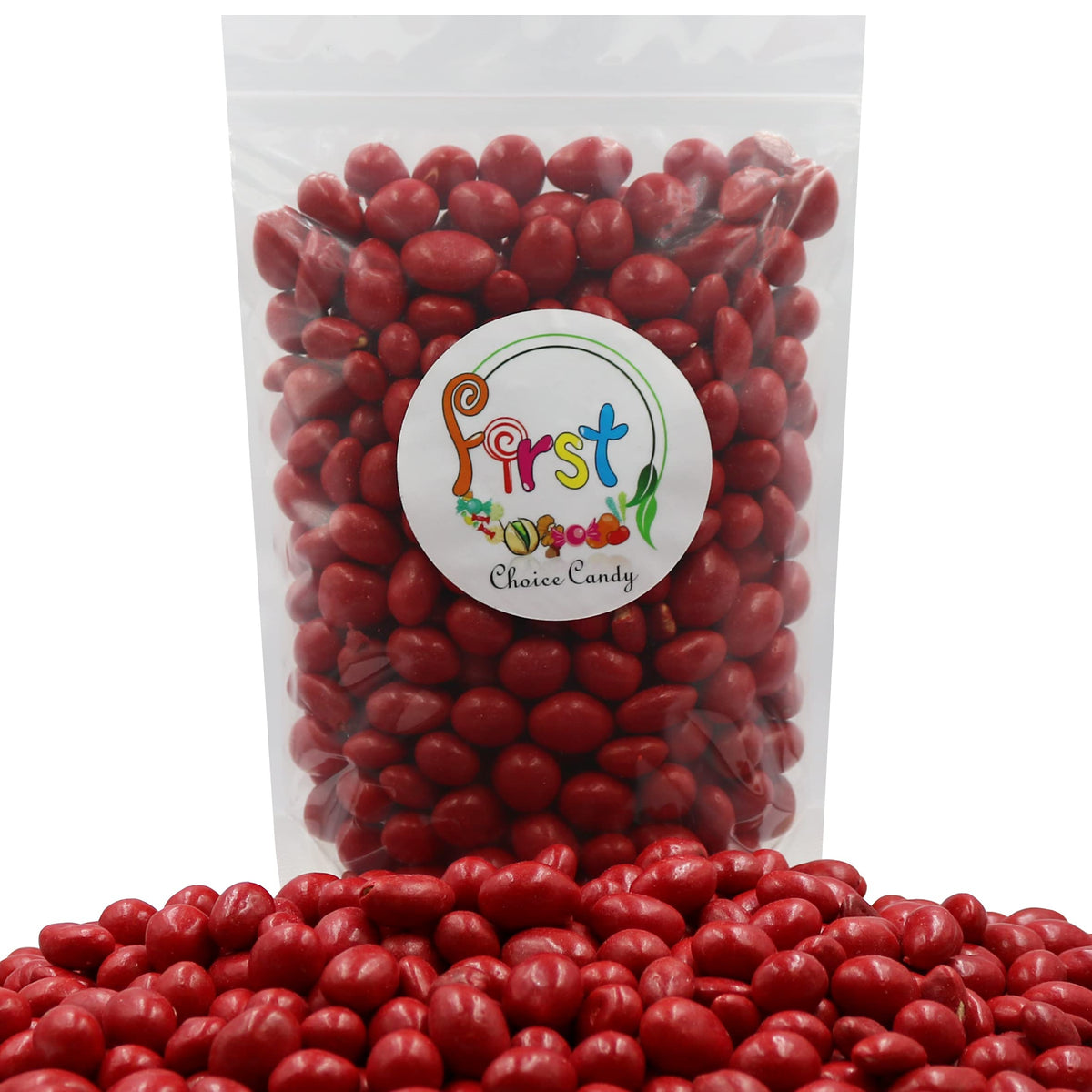FirstChoiceCandy Red Boston Baked Beans - Classic Candy Coated Peanuts 5 Pound