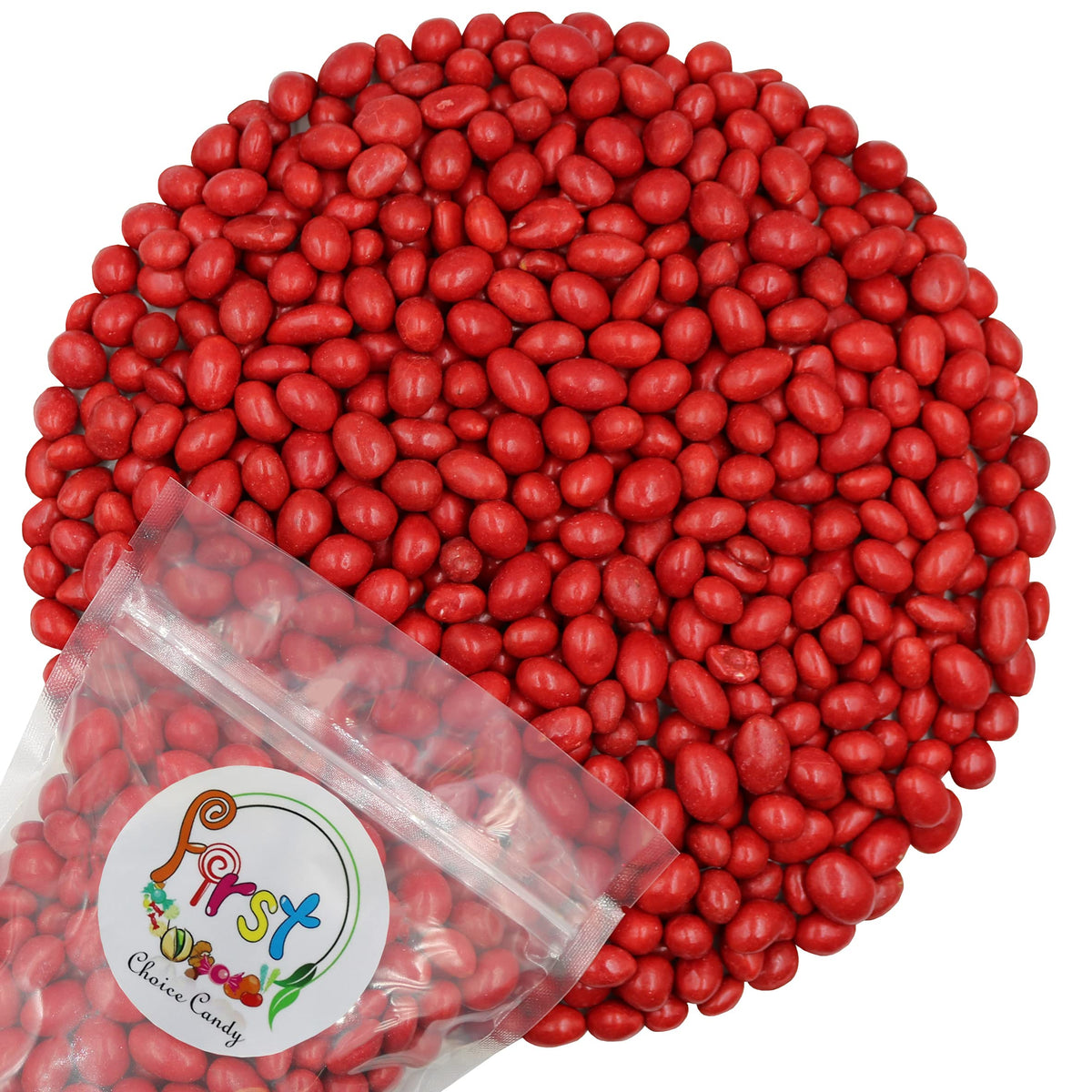 FirstChoiceCandy Red Boston Baked Beans - Classic Candy Coated Peanuts 5 Pound