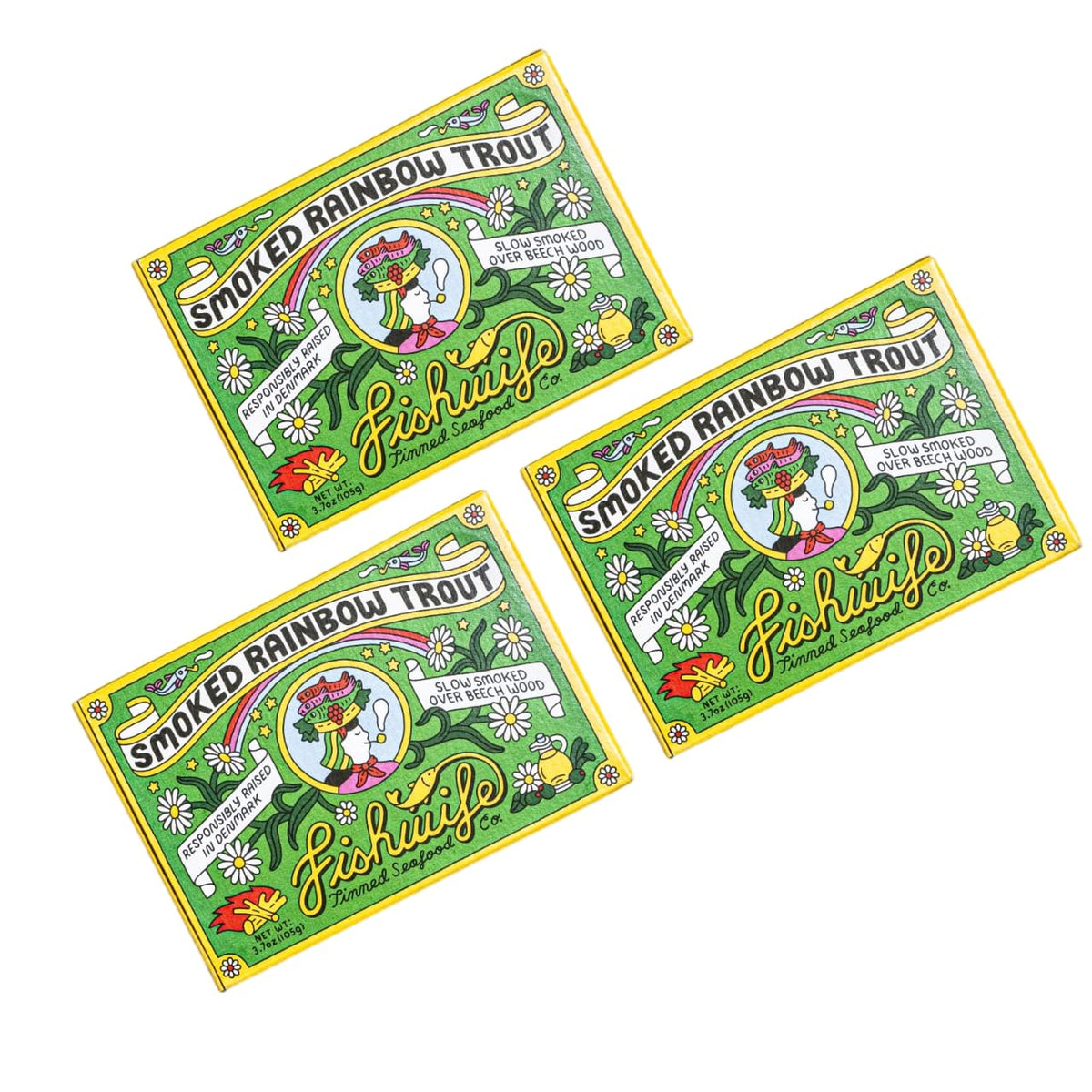 Fishwife Smoked Rainbow Trout 3-Pack | ASC-Certified, Gluten Free