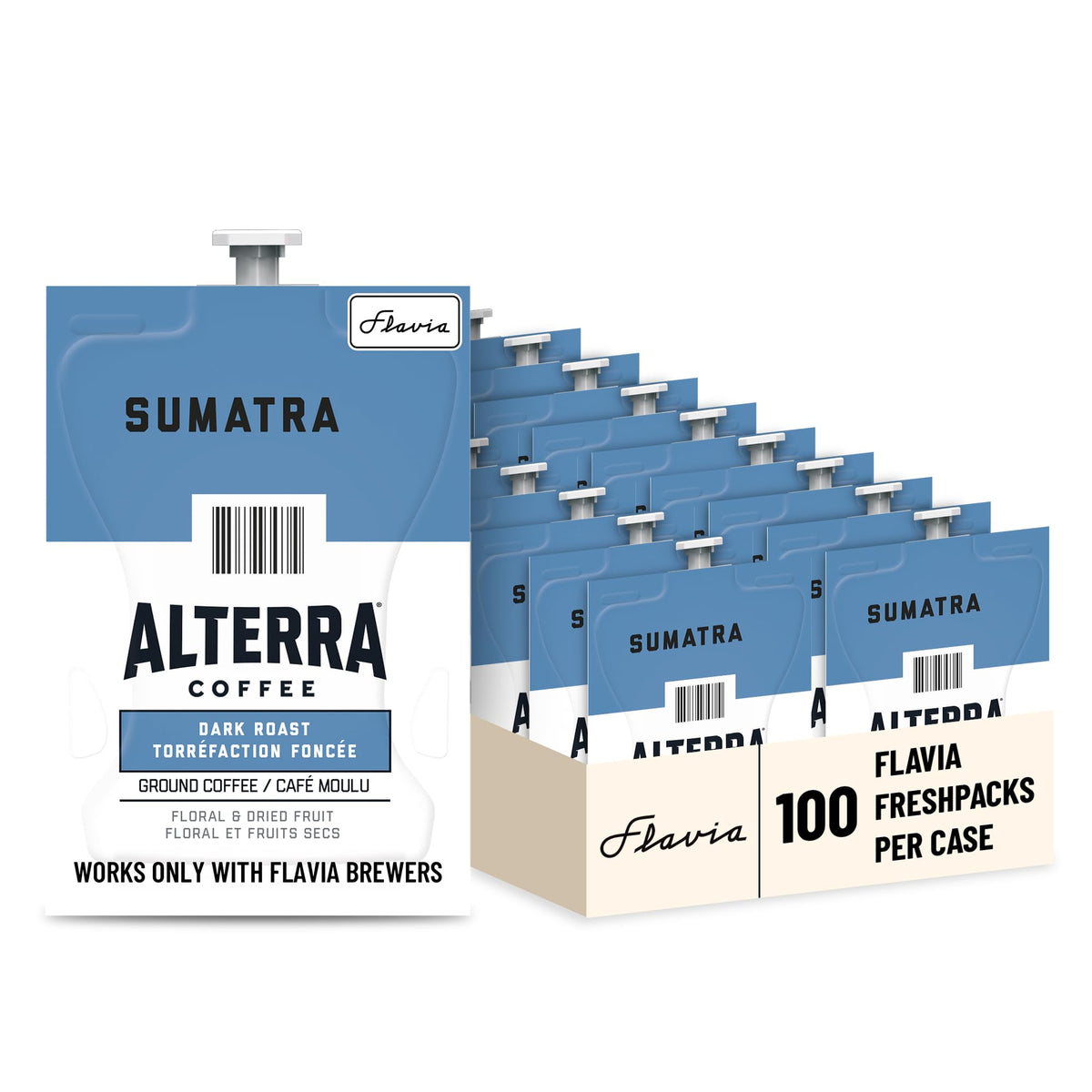 Flavia Alterra Sumatra Freshpacks — Dark Roast for Flavia Brewers (Case of 100)