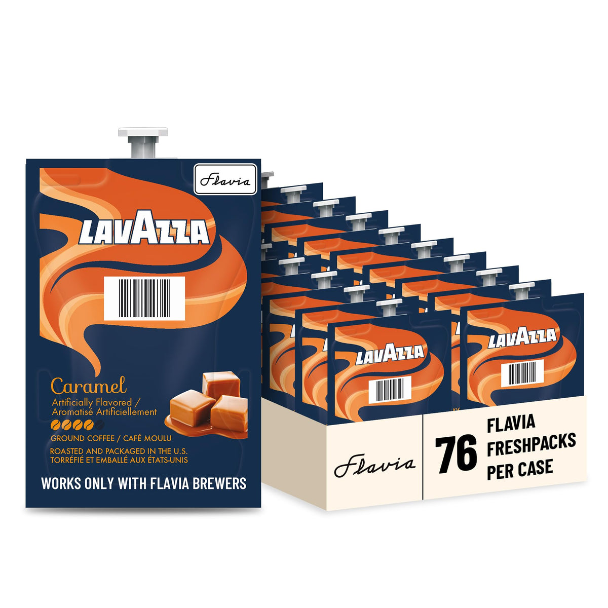 Flavia Lavazza Caramel Freshpacks – 76-Count Case for Flavia Brewers