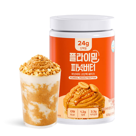 FLIMEAL Peanut Butter Protein Shake with Crunchy Protein Balls — 24g Protein
