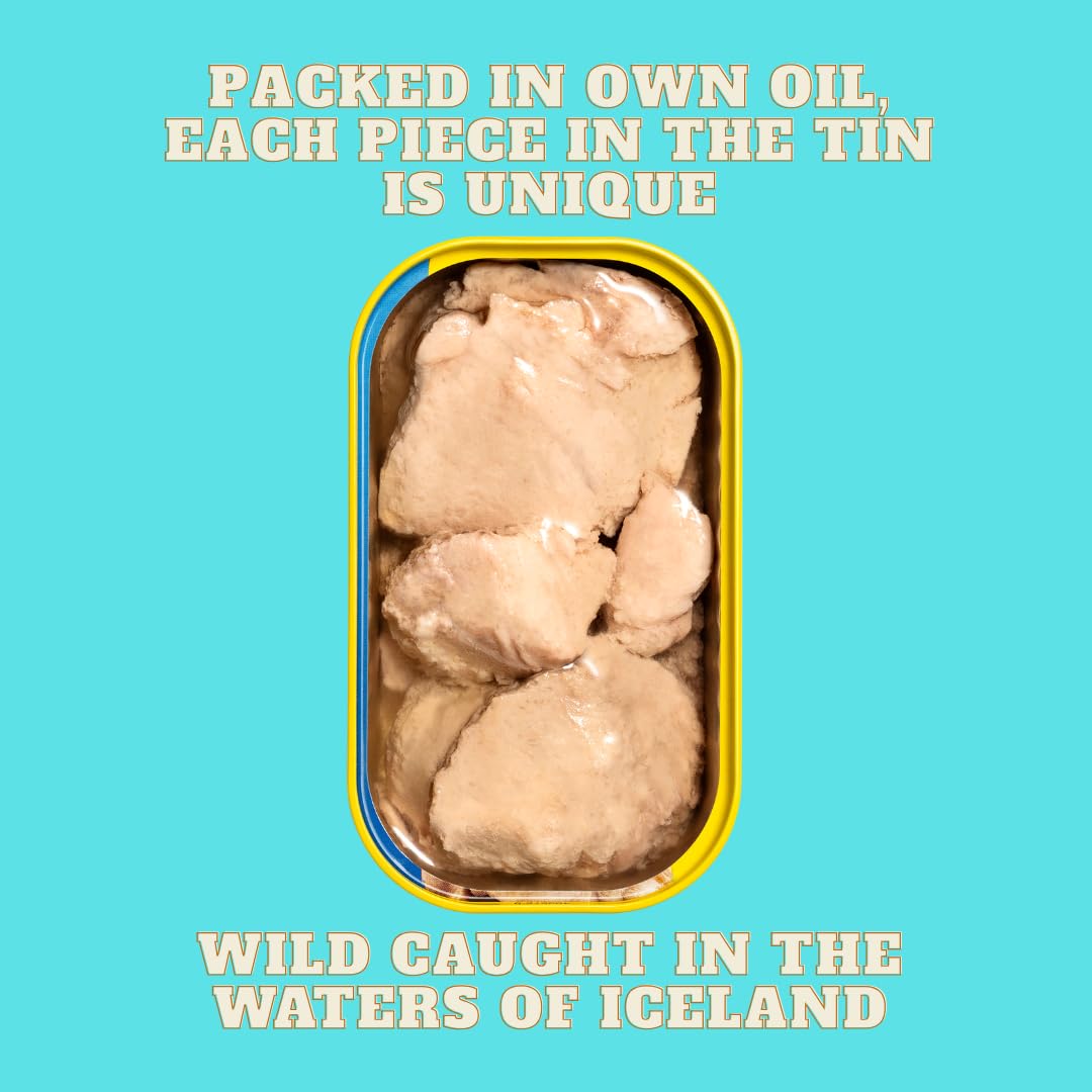 Foie Gras of the Sea Icelandic Cod Liver – Wild-C caught, Canned in Own Oil, 4.3 oz (Pack of 12) – Kosher