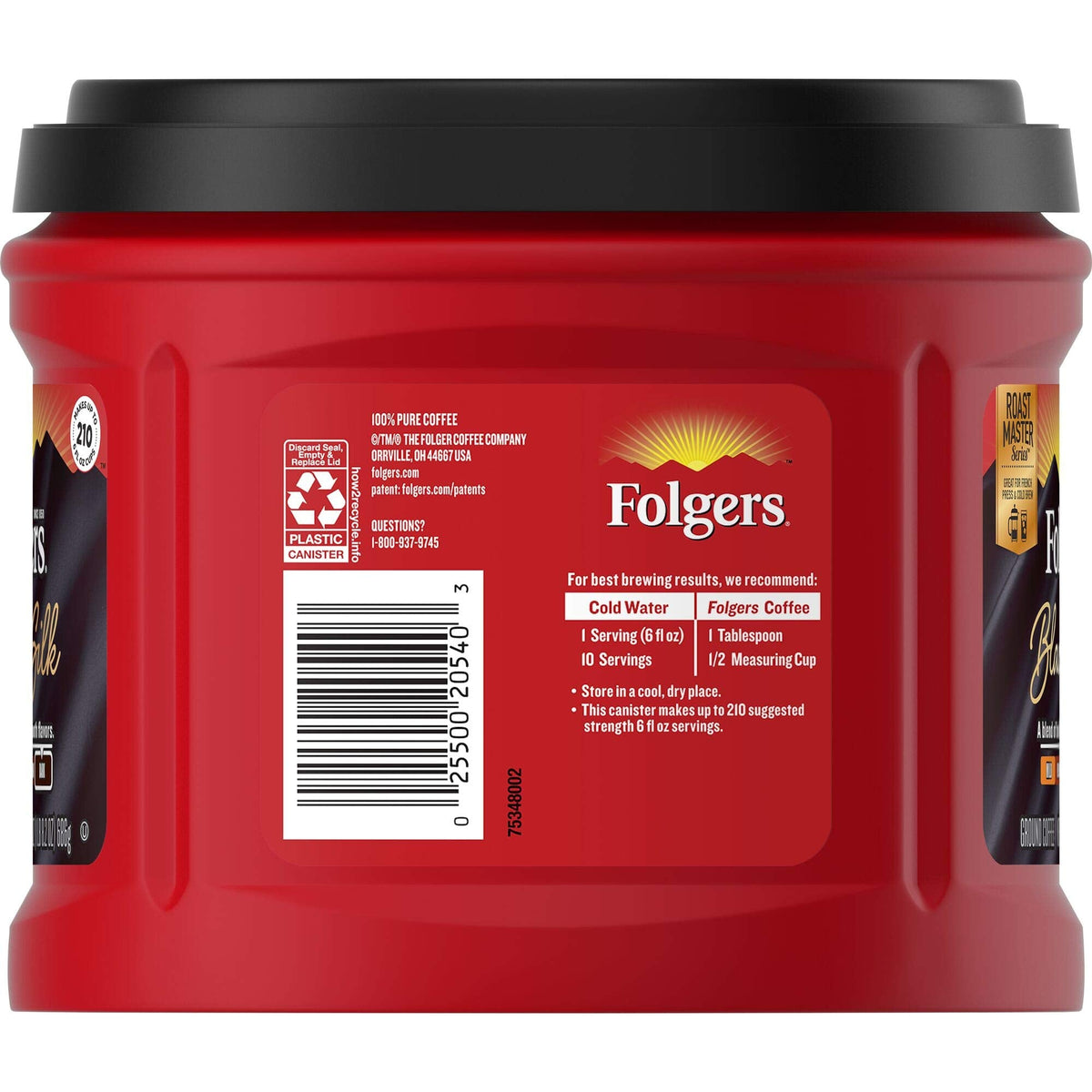 Folgers Black Silk Dark Roast Ground Coffee – 24.2 oz | Bold & Smooth