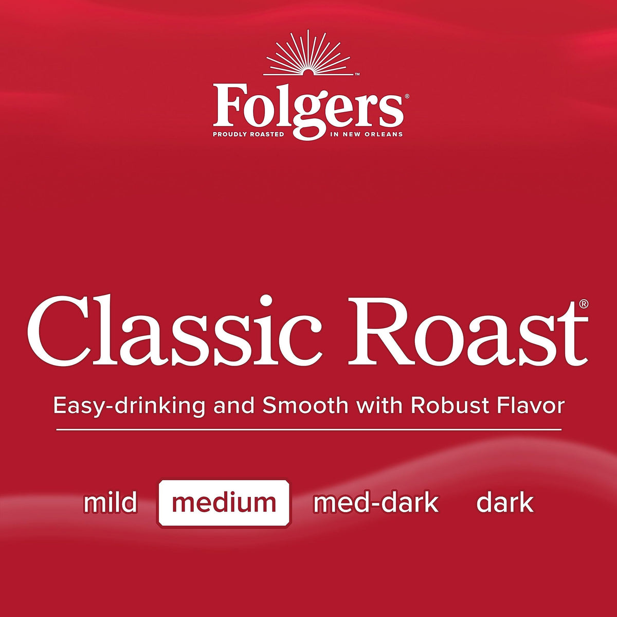 Folgers Classic Roast Keurig K-Cup Pods, Medium Roast — Six 60-Count Boxes