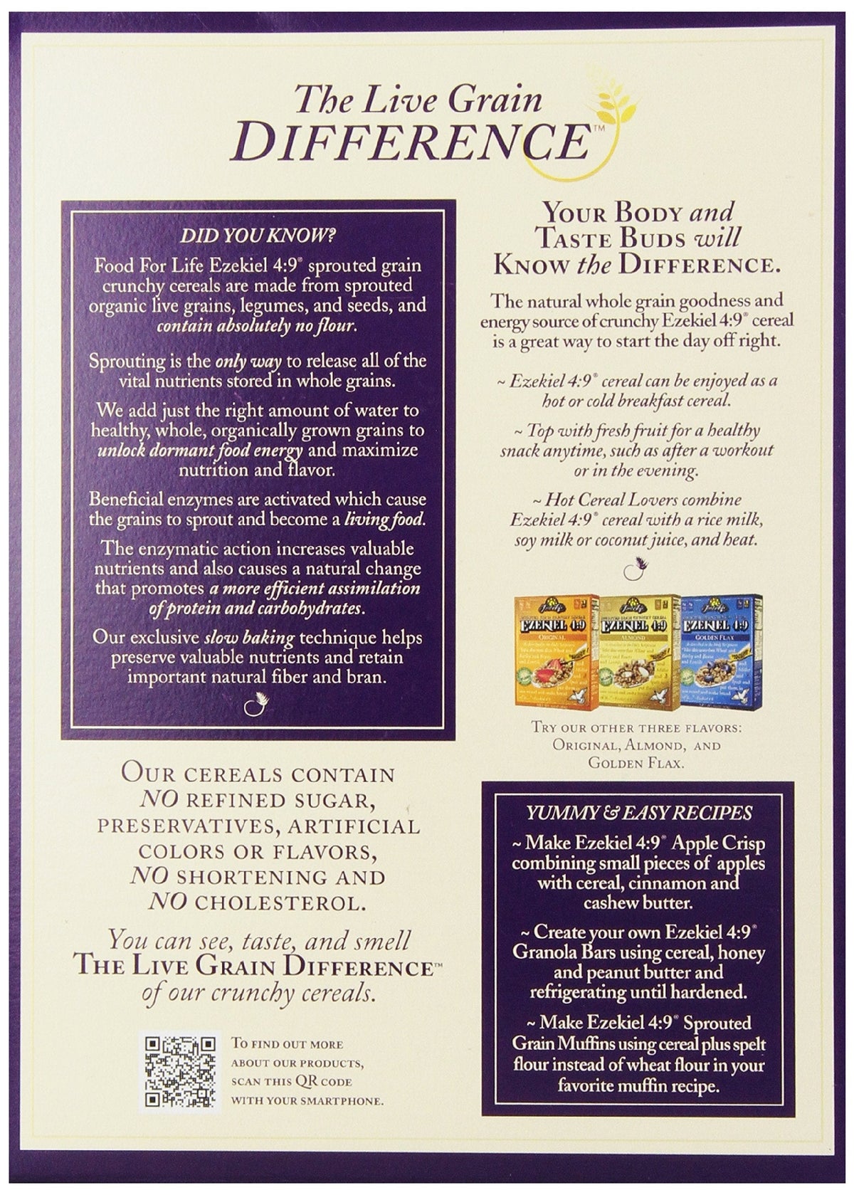 Food For Life Ezekiel 4:9 Cinnamon Raisin Sprouted Grain Cereal, Organic, 16 oz Boxes (Pack of 6)