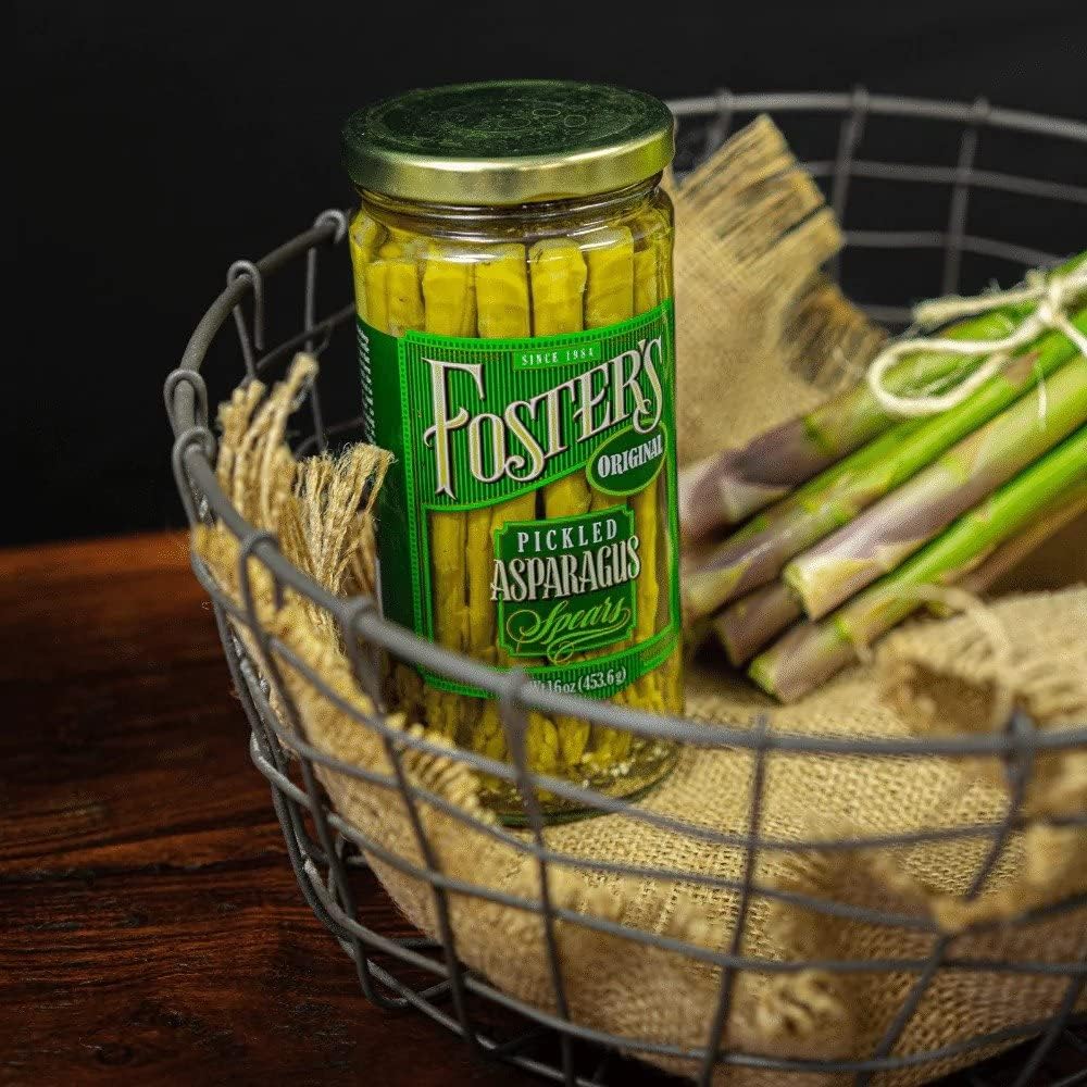 Foster's Since 1984 Pickled Asparagus Spears – Original 16oz Two-Pack