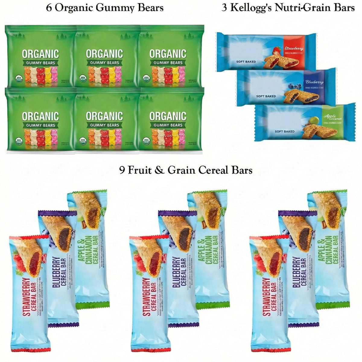 Foxy Fane 90-Count Holiday Gift Box – 90 Healthy Snacks & Treats for Gifting