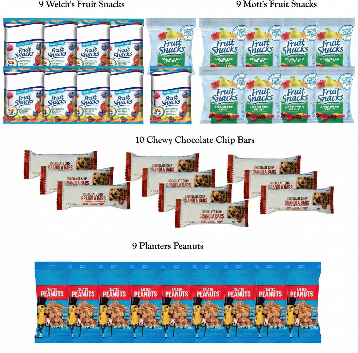 Foxy Fane 90-Count Holiday Gift Box – 90 Healthy Snacks & Treats for Gifting