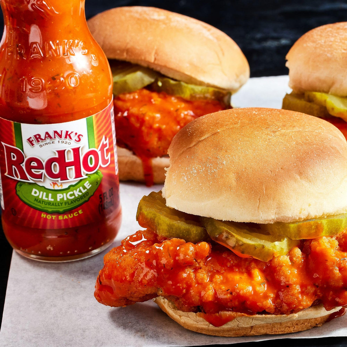 Frank's RedHot Dill Pickle Hot Sauce – 5 fl oz (Pack of 12)