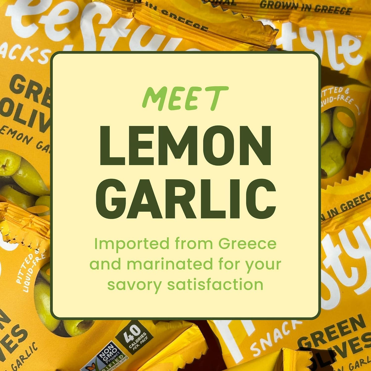 Freestyle Snacks Olive Snack Packs – 24-Pack Variety (Original Green, Hot & Spicy, Lemon Garlic, Kalamata)