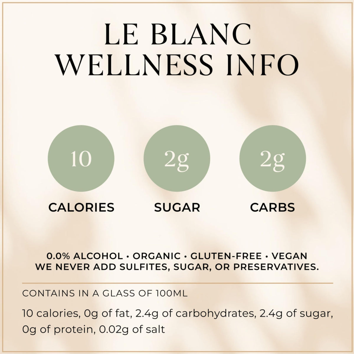 French Bloom Le Blanc Organic Alcohol-Free Sparkling Wine, 750ml | Vegan, Halal, Low Calorie